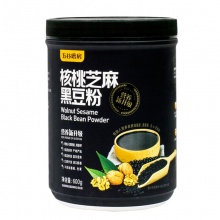 五谷磨房早餐 核桃芝麻黑豆粉奇亚籽黑藜麦五谷杂粮代餐粉黑芝麻糊600g