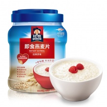桂格（Quaker）早餐谷物 膳食纤维 即食燕麦片 1000克 罐装