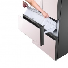 海尔（Haier）407升 双变频风冷无霜多门冰箱 珠光钢化玻璃 三档变温 TABT除菌 BCD-407WDECU1_