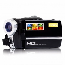 富京（FUGN）HD-F330 网络摄像头数码DV摄像机家用旅游 录影机2000万像素 黑色
