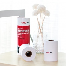 得力（deli）3204 热敏打印纸 80mm*58mm 28米/卷 2卷/包_