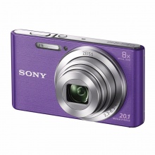 索尼（SONY） DSC-W830 便携数码相机/照相机/卡片机 紫色（约2010万有效像素 8倍光学变焦 25mm广角 ）