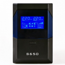 克雷士（KLS） UPS不间断电源 S650防雷王稳压360W 显示屏金属机身单电脑20-24分钟