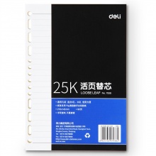 得力（deli）7938 活页笔记本替芯 A5/...