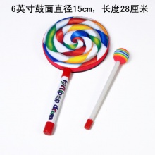 奥尔夫 棒棒糖鼓/手鼓 20cm直径