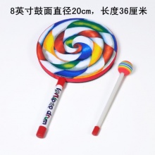 奥尔夫 棒棒糖鼓/手鼓 20cm直径