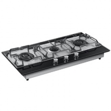 卡萨帝(Casarte) JZT-CG16D(12T) 三头灶 上进风 灶具 精准控温 玻璃+不锈钢 黑白