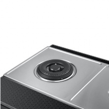 卡萨帝(Casarte) JZT-CG16D(12T) 三头灶 上进风 灶具 精准控温 玻璃+不锈钢 黑白