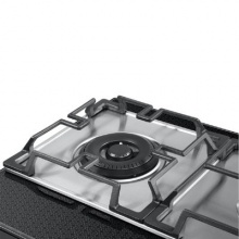 卡萨帝(Casarte) JZT-CG16D(12T) 三头灶 上进风 灶具 精准控温 玻璃+不锈钢 黑白