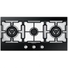 卡萨帝(Casarte) JZT-CG16D(12T) 三头灶 上进风 灶具 精准控温 玻璃+不锈钢 黑白