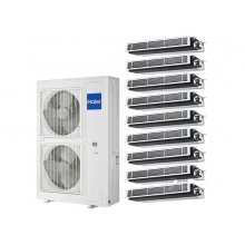 海尔（Haier）RFC335MXSKYN 中央空调 一拖多多联机外机组合（含安装、水泥基底台、铜管10米，PVC管10米、定位调试费）