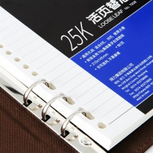 得力（deli）7938 活页笔记本替芯 A5/90张 14孔_