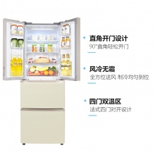 晶弘（KINGHOME）BCD-302WPQG 冰箱 302L 变频 法式多门  朗玉金_