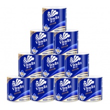 维达蓝色经典卷纸V4073 4层 200g/卷 10卷/提