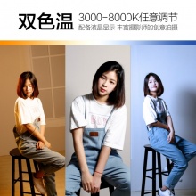 锐鹰 专业级大功率灯光 led摄影灯 摄像灯 补光灯 三灯套装+锂电池