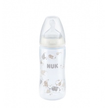 NUK 宽口径PP奶瓶300ml配2号硅胶中号圆...