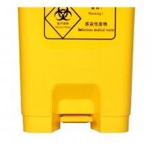 齐鲁铭鑫 QR-190417 医疗垃圾桶 加厚黄色医用垃圾箱 30L医疗（黄色）脚踏款