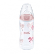NUK 宽口径PP奶瓶300ml配2号硅胶中号圆孔奶嘴