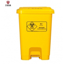 齐鲁铭鑫 QR-190417 医疗垃圾桶 加厚黄色医用垃圾箱 15L医疗（黄色）脚踏款
