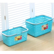 魔丽 多功能家用塑料手提篮子 中号34*24*19cm