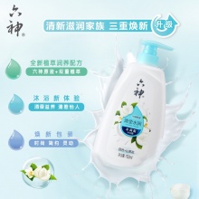 六神 清莹水润沐浴乳 百合山茶花味 750ml