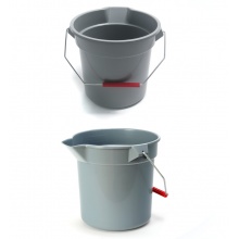 超宝 加厚加水桶塑料桶 带刻度带提手无盖 中号14L（带刻度）