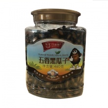 巧味郎 五香黑瓜子 460g/筒