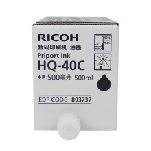 理光（RICOH）HQ-40C 黑色油墨 500ml (适用 DD4440C/4440PC/4450C/4450PC/4450P)