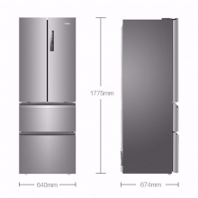 海尔（Haier）BCD-336WDPC 多门冰箱 月光银_