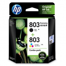 惠普（HP）803 黑色经济适用/彩色套装 适用...