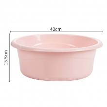 茶花 03401K 塑料脸盆 42CM_