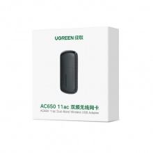 绿联（UGREEN）20204 USB无线网卡免驱 电脑随身WiFi接收器