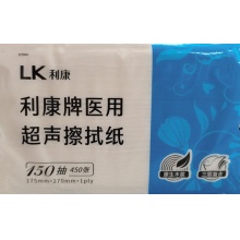 利康 医用超声擦拭巾 175*270mm 3层 150抽/包 24包/箱（单位：包）