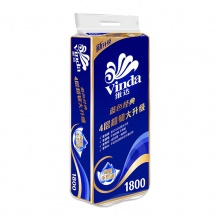 维达（Vinda）V4028 蓝色经典卫生卷纸 180G 10卷/提 6提/箱