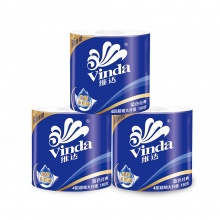 维达（Vinda）V4028 蓝色经典卫生卷纸 180G 10卷/提 6提/箱