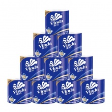 维达（Vinda）V4028 蓝色经典卫生卷纸 180G 10卷/提 6提/箱