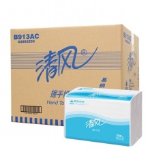 清风 B913AC 擦手纸 200抽/包 20包/箱（单位：包）
