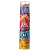 中华牌 6300 彩色铅笔18色桶装