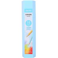 得力（deli） 6531 五边形桶装彩铅 蓝色...