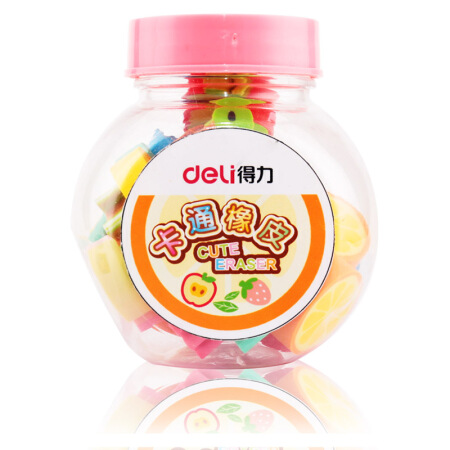 得力（deli）学生卡通动物小橡皮擦7533