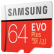 三星（SAMSUNG）存储卡64GB 读速100MB/s 4K Class10 高速TF卡（Micro SD卡）红色plus升级版