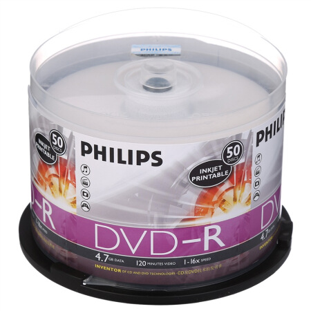 飞利浦（PHILIPS）DVD-R空白光盘/刻录...