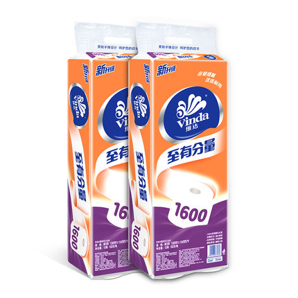 维达至有分量系列 卫生纸巾3层160g20卷有芯...
